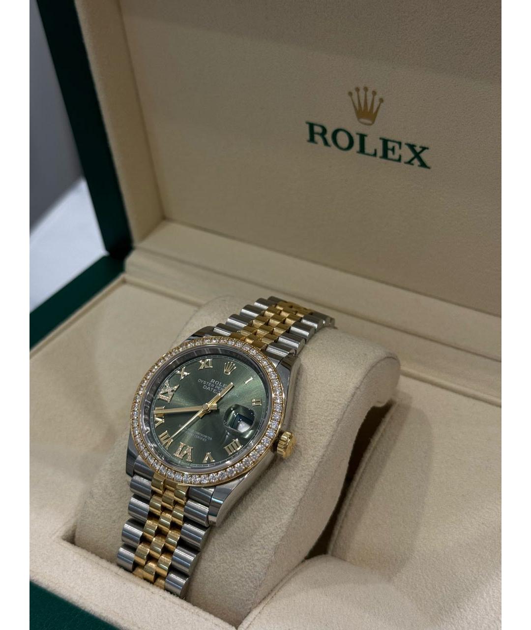 ROLEX Зеленые часы, фото 5