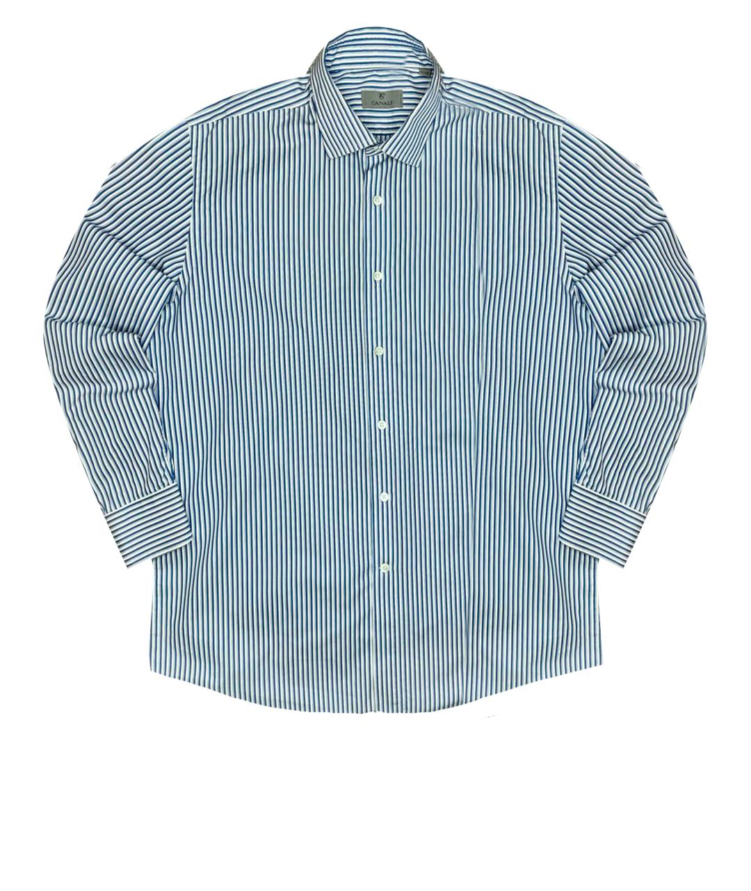 CANALI Голубая кэжуал рубашка, фото 1