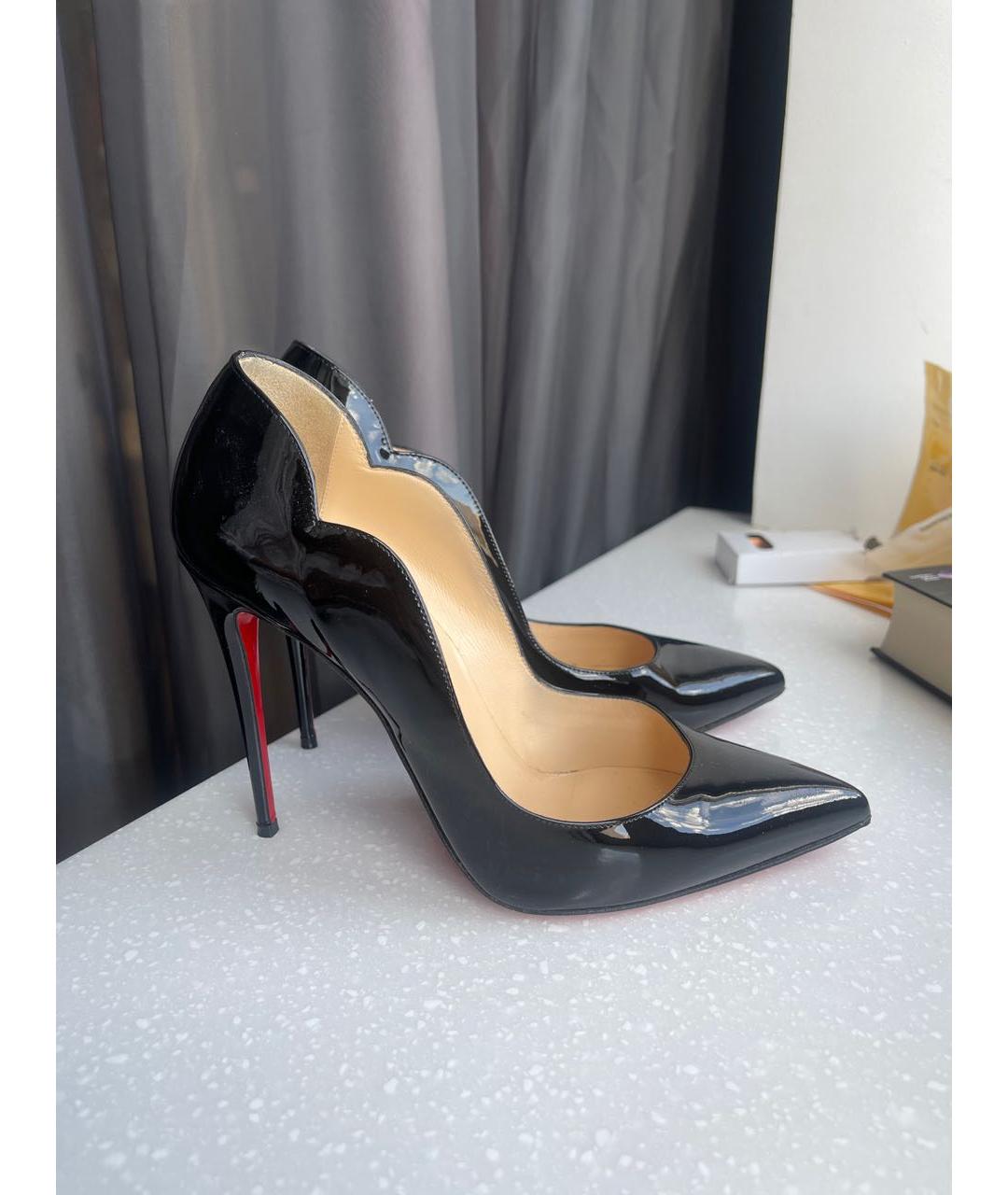 CHRISTIAN LOUBOUTIN Черные туфли из лакированной кожи, фото 7