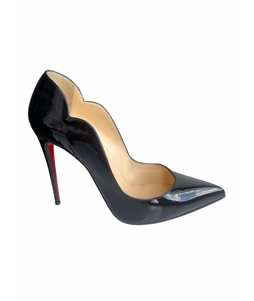 CHRISTIAN LOUBOUTIN Черные туфли из лакированной кожи, фото 1