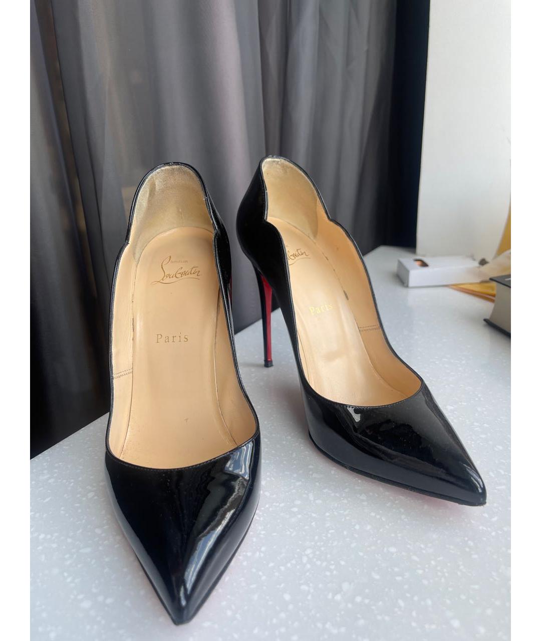 CHRISTIAN LOUBOUTIN Черные туфли из лакированной кожи, фото 3