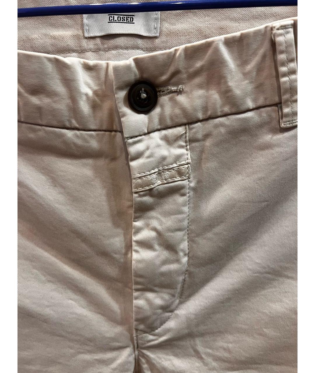 CLOSED Бежевые хлопковые брюки чинос, фото 5
