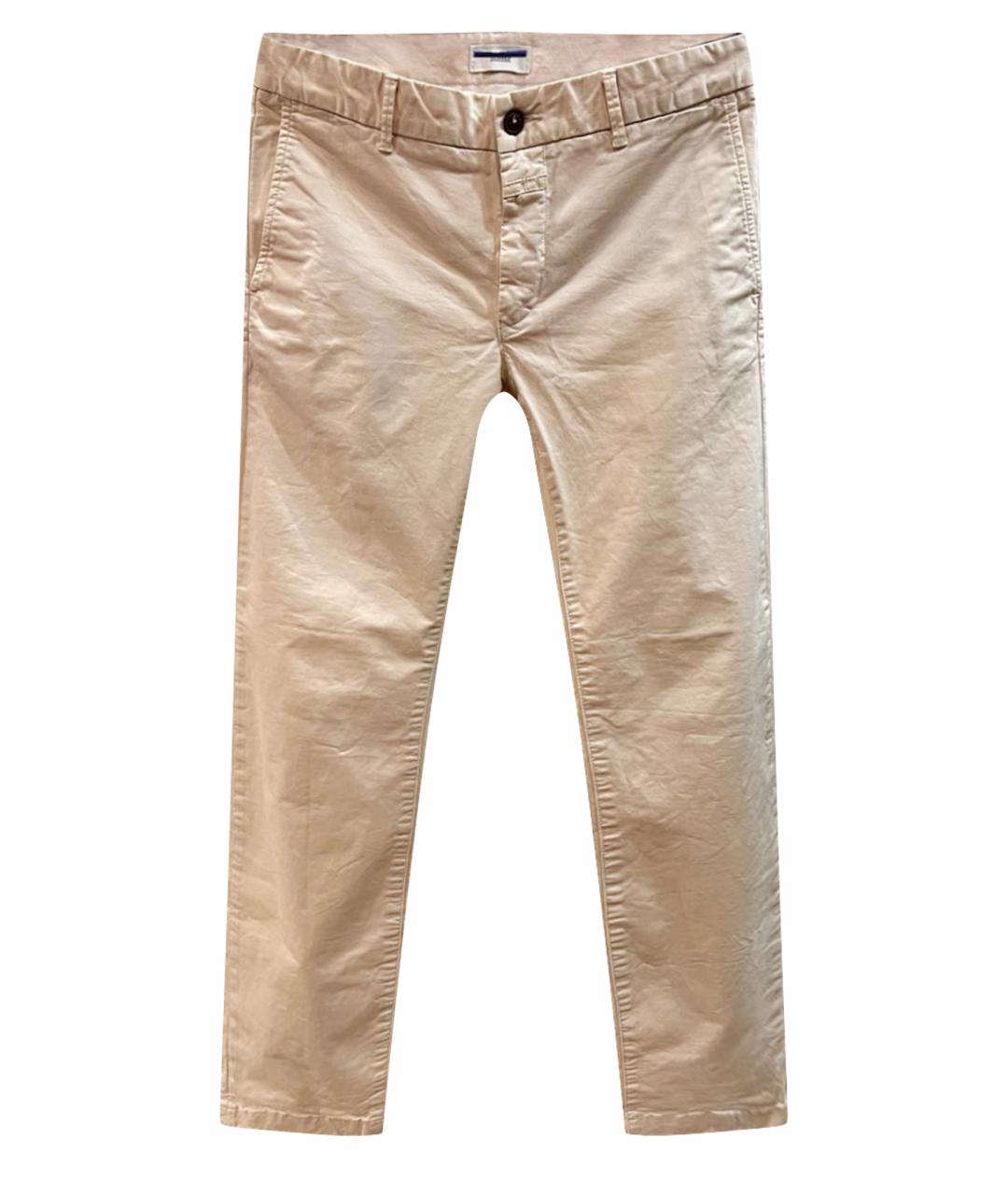 CLOSED Бежевые хлопковые брюки чинос, фото 1