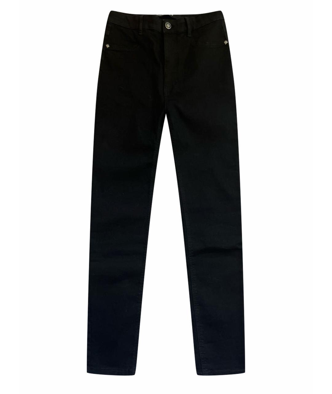 JOHN RICHMOND Черные хлопко-эластановые джинсы слим, фото 1