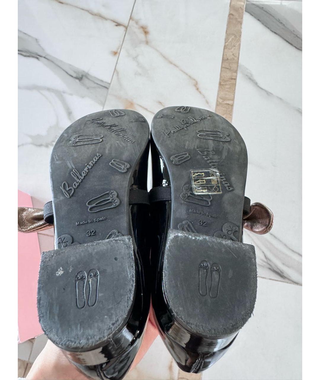 PRETTY BALLERINAS Черные туфли из лакированной кожи, фото 7