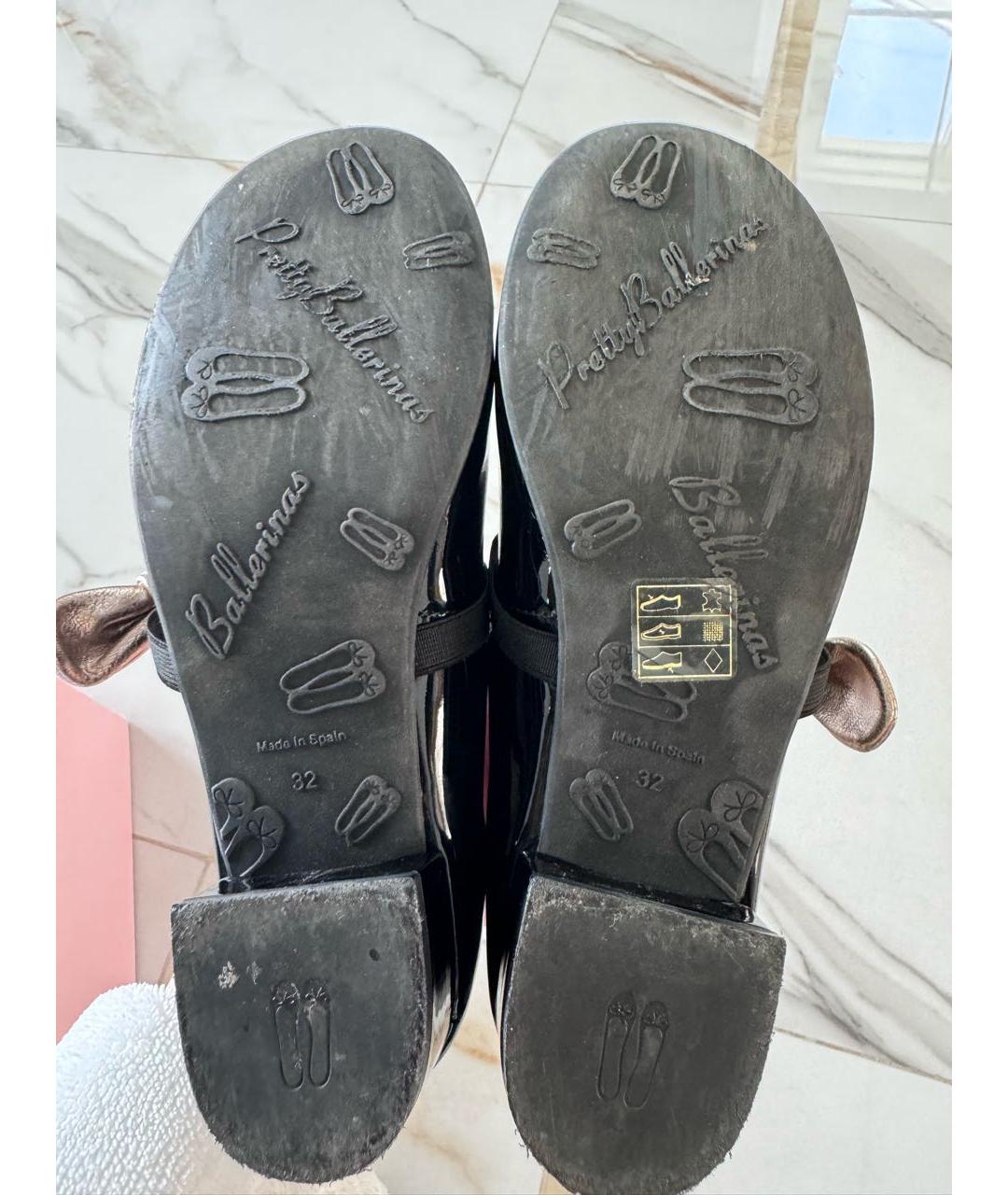 PRETTY BALLERINAS Черные туфли из лакированной кожи, фото 8