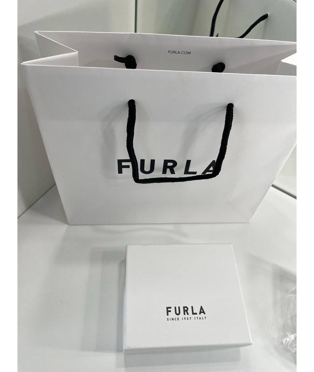 FURLA Серый кожаный кардхолдер, фото 6