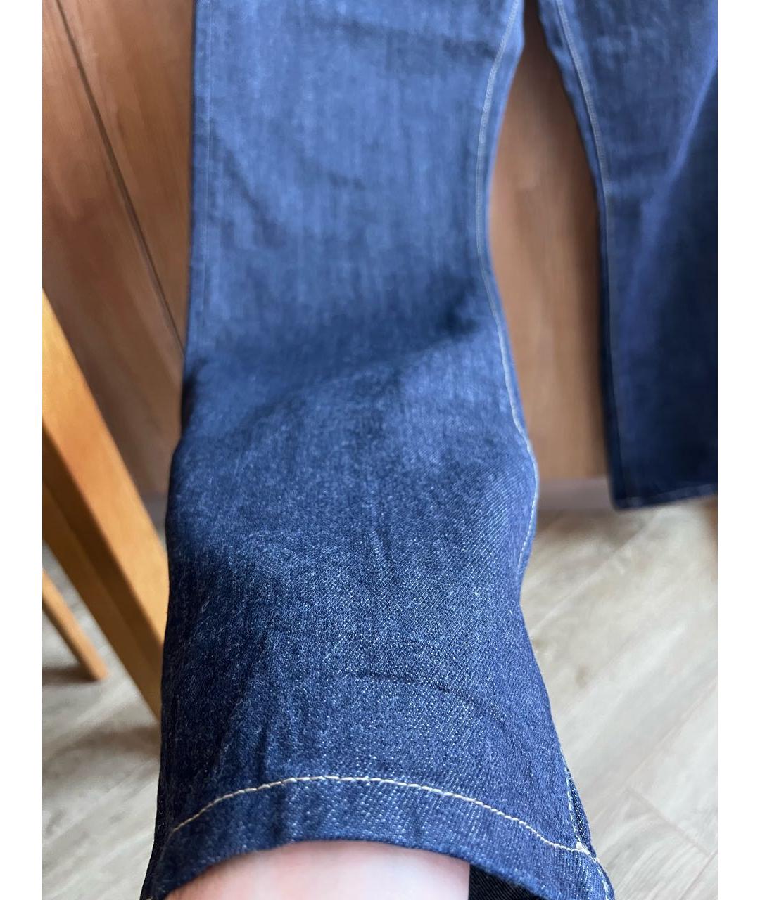 CLOSED Темно-синие хлопковые прямые джинсы, фото 7