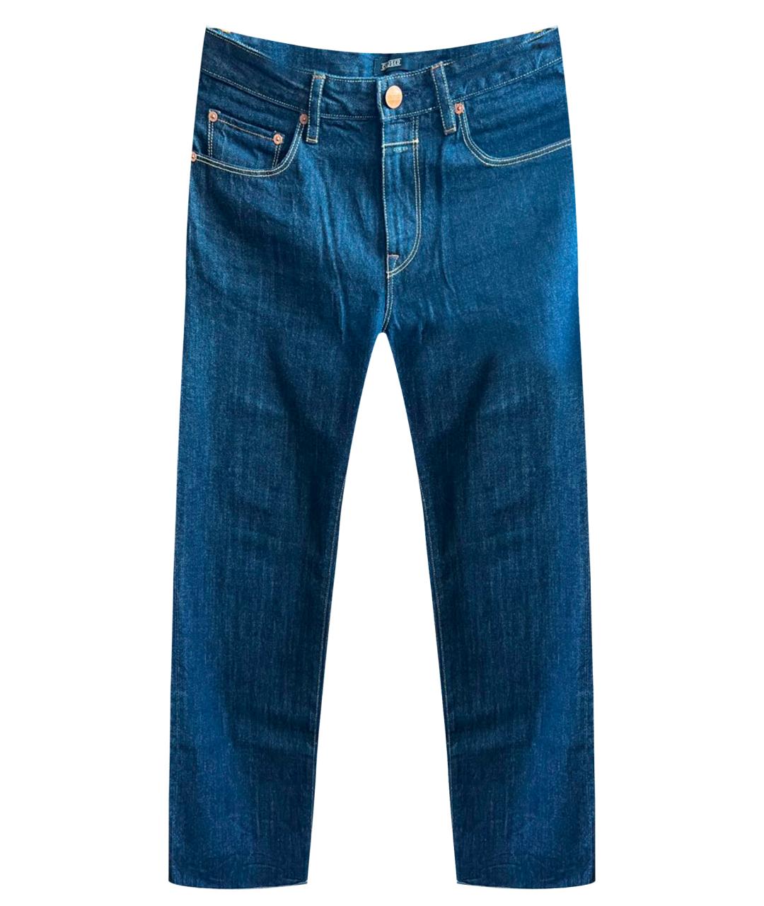 CLOSED Темно-синие хлопковые прямые джинсы, фото 1