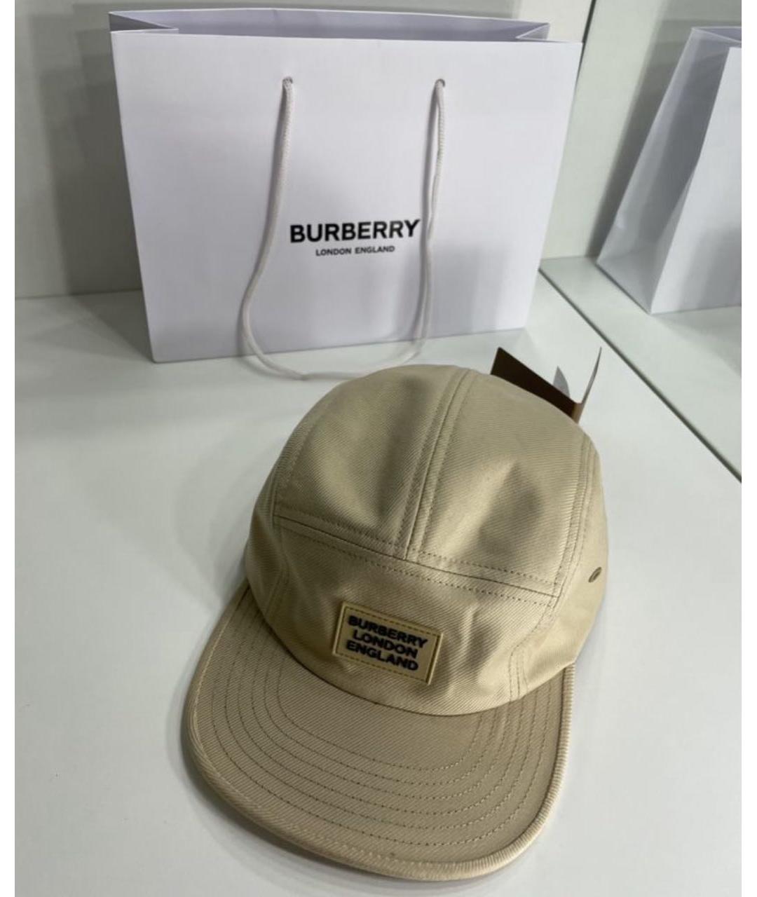 BURBERRY Хаки хлопковая кепка/бейсболка, фото 6