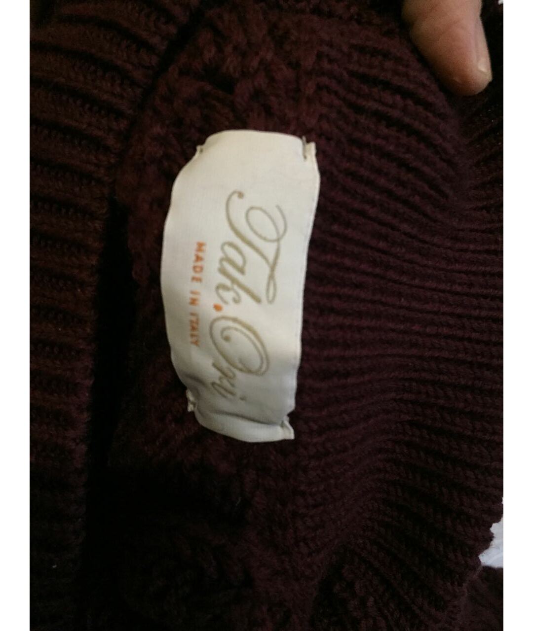 TAK.ORI Бордовый шерстяной джемпер / свитер, фото 5