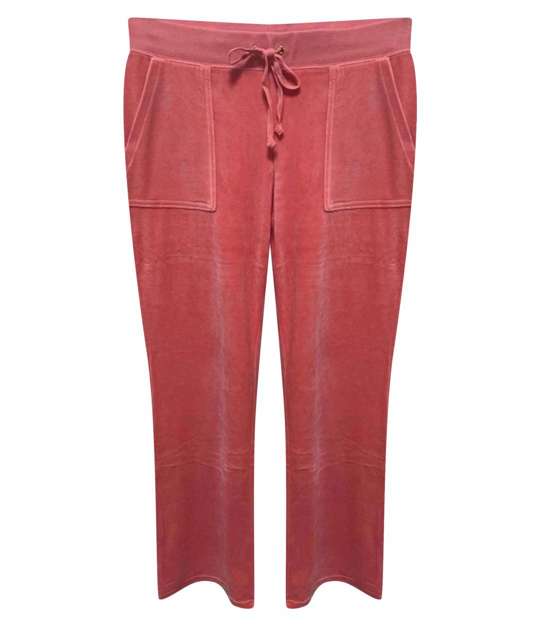 JUICY COUTURE Розовые хлопковые спортивные брюки и шорты, фото 1