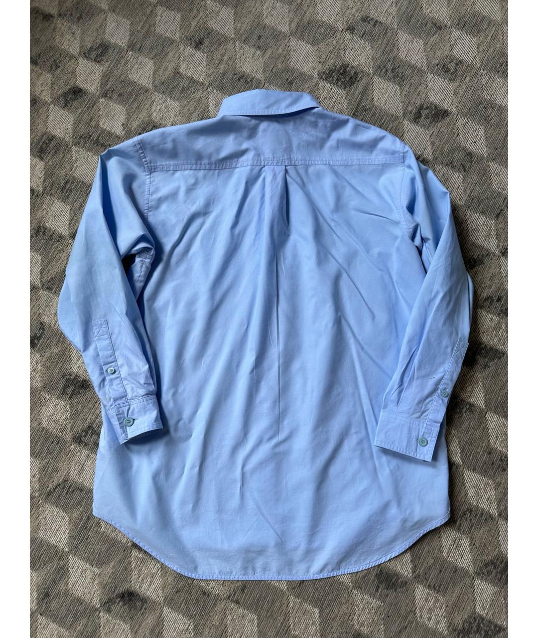 BURBERRY Голубая хлопковая рубашка, фото 5