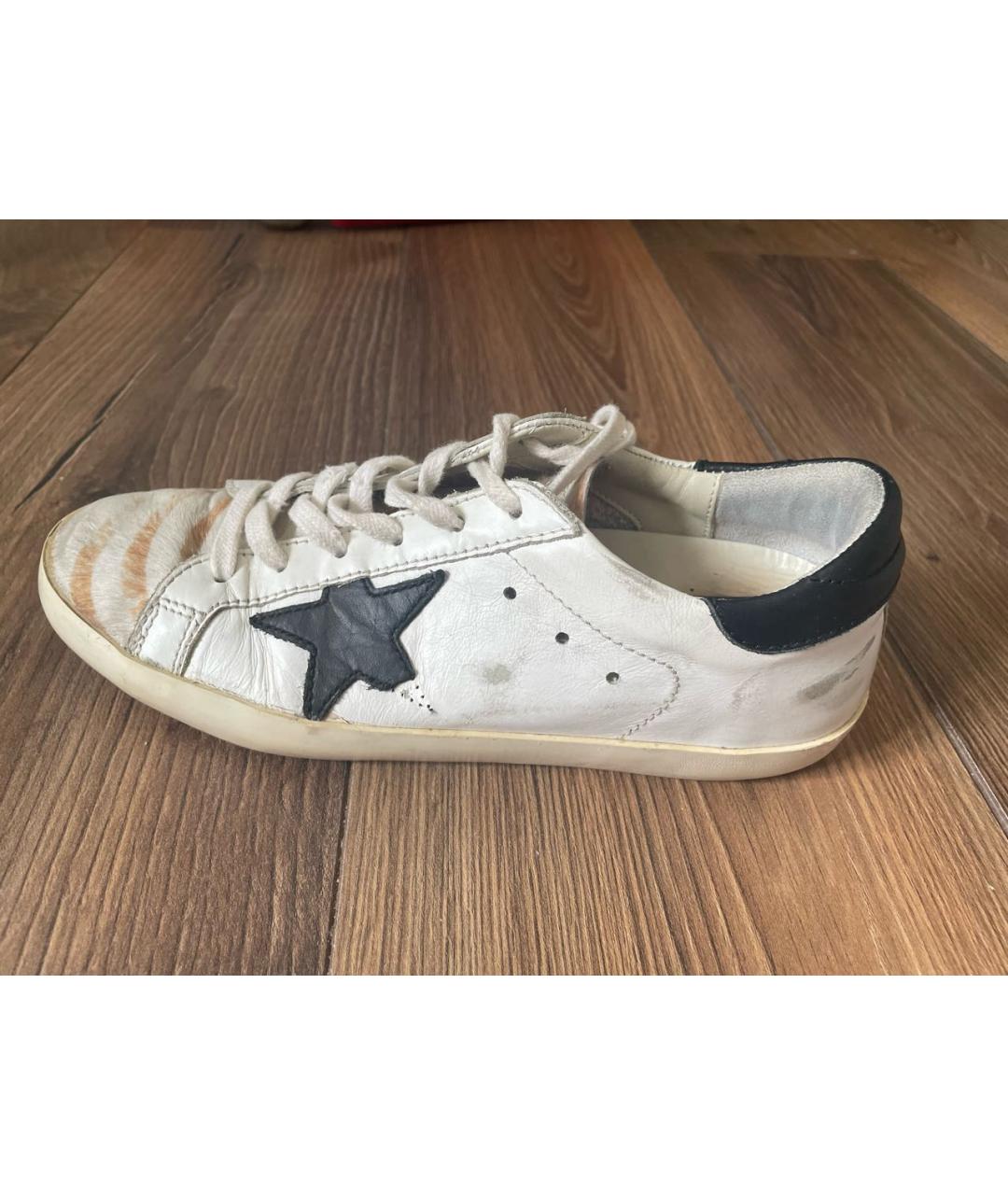 GOLDEN GOOSE DELUXE BRAND Белые кожаные кеды, фото 7