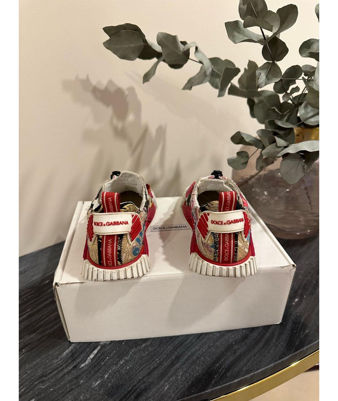 DOLCE & GABBANA KIDS Красные кеды, фото 4
