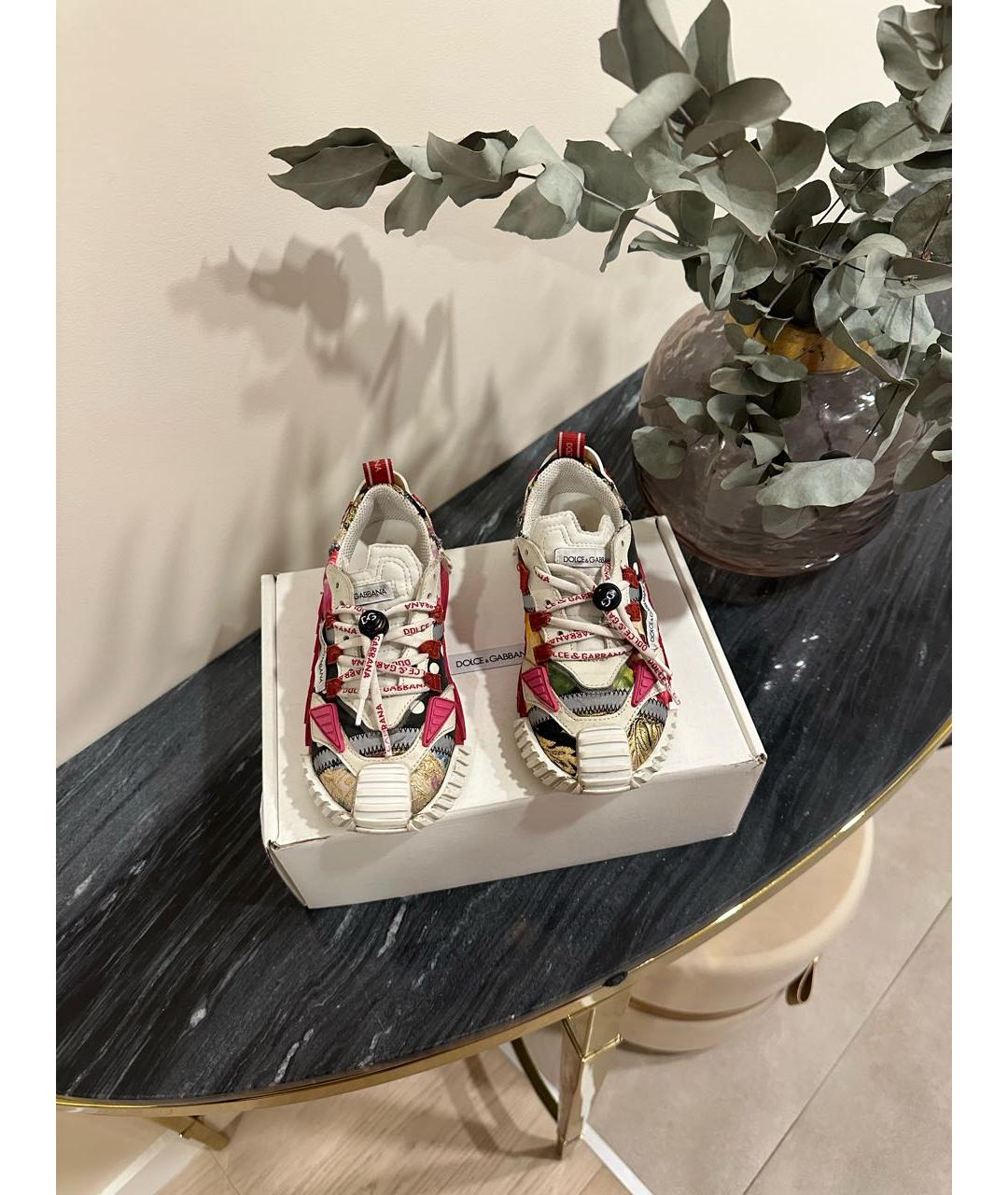 DOLCE & GABBANA KIDS Красные кеды, фото 2
