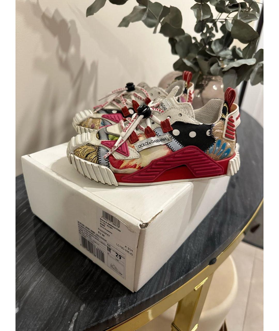 DOLCE & GABBANA KIDS Красные кеды, фото 8
