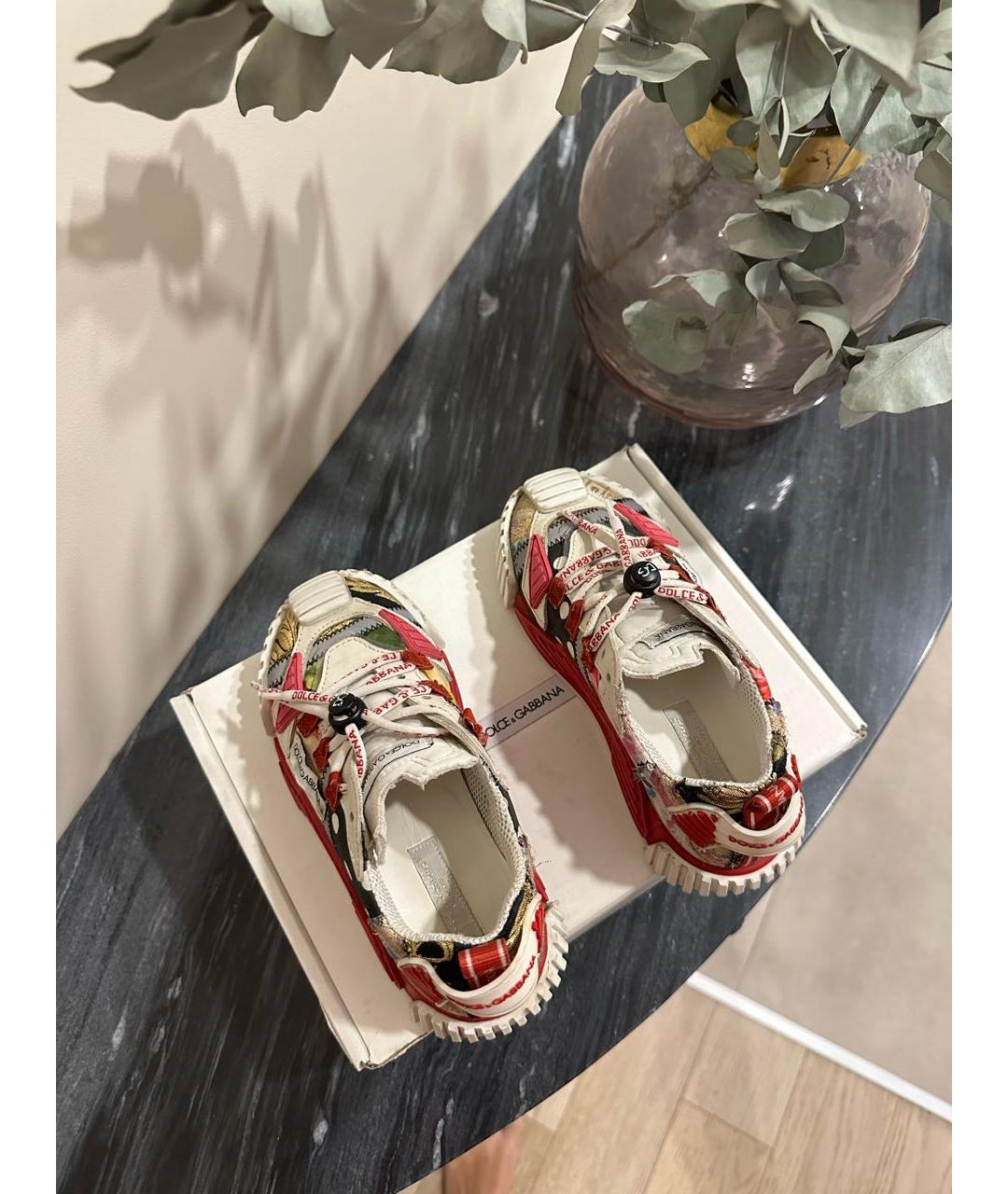 DOLCE & GABBANA KIDS Красные кеды, фото 3