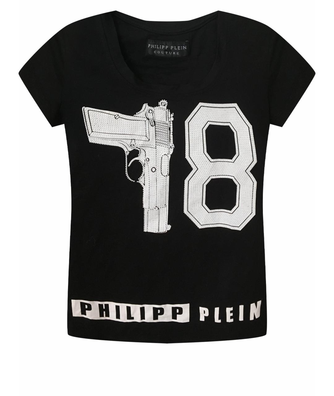 PHILIPP PLEIN Черный хлопковый джемпер / свитер, фото 1