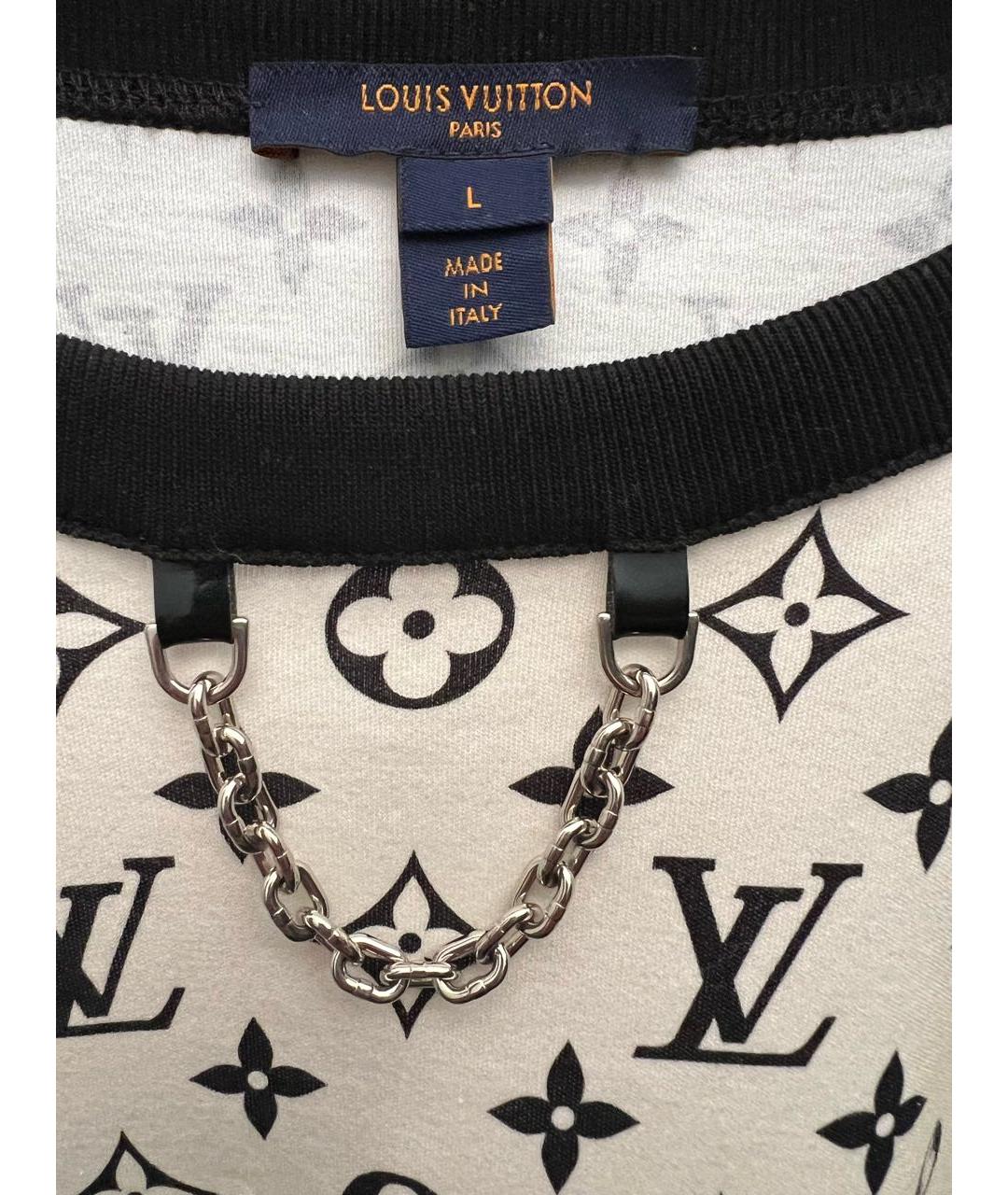 LOUIS VUITTON PRE-OWNED Белая хлопковая футболка, фото 5