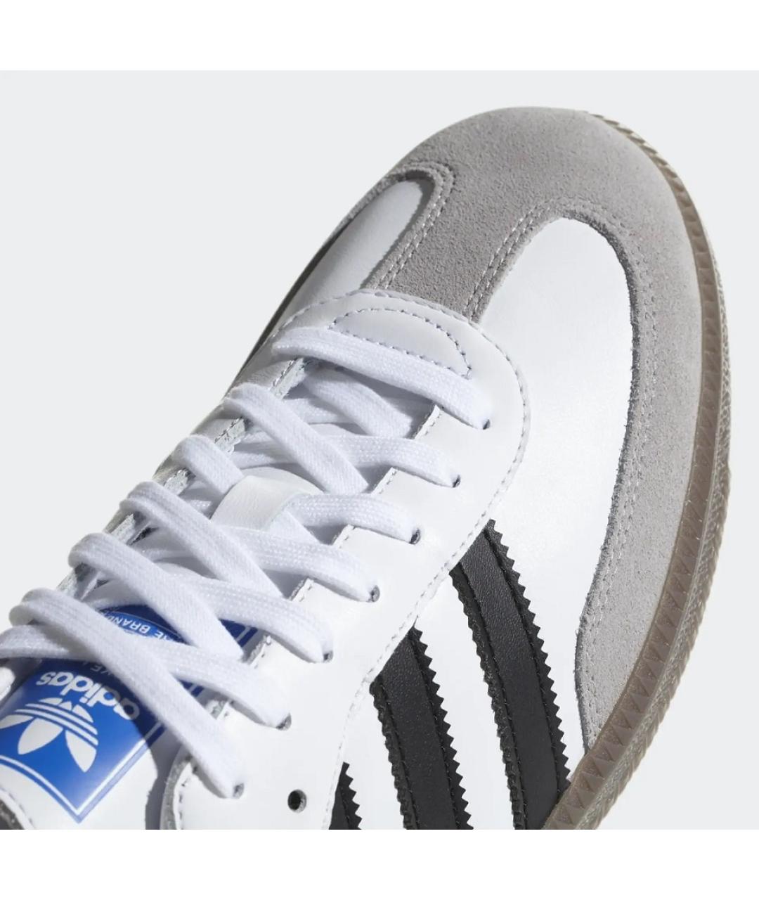 ADIDAS Белые кожаные кеды, фото 6