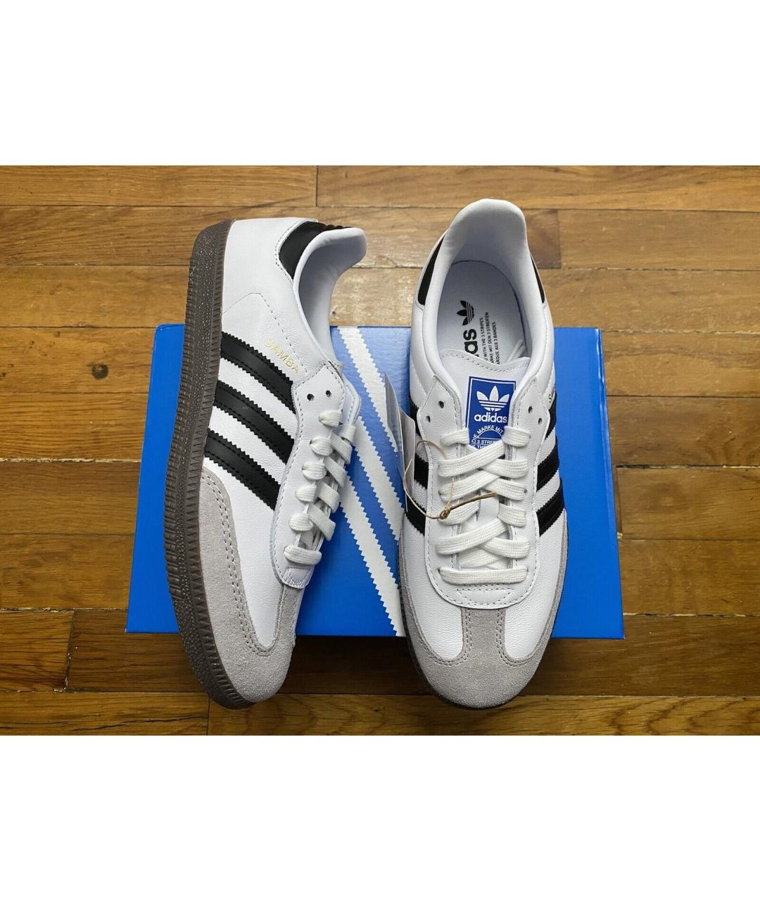ADIDAS Белые кожаные кеды, фото 8