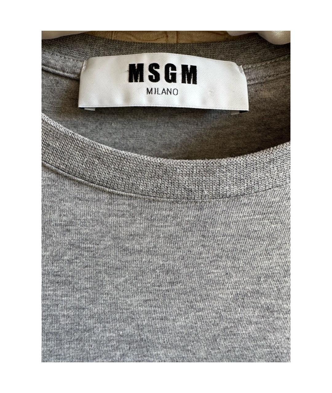 MSGM Серая футболка, фото 2