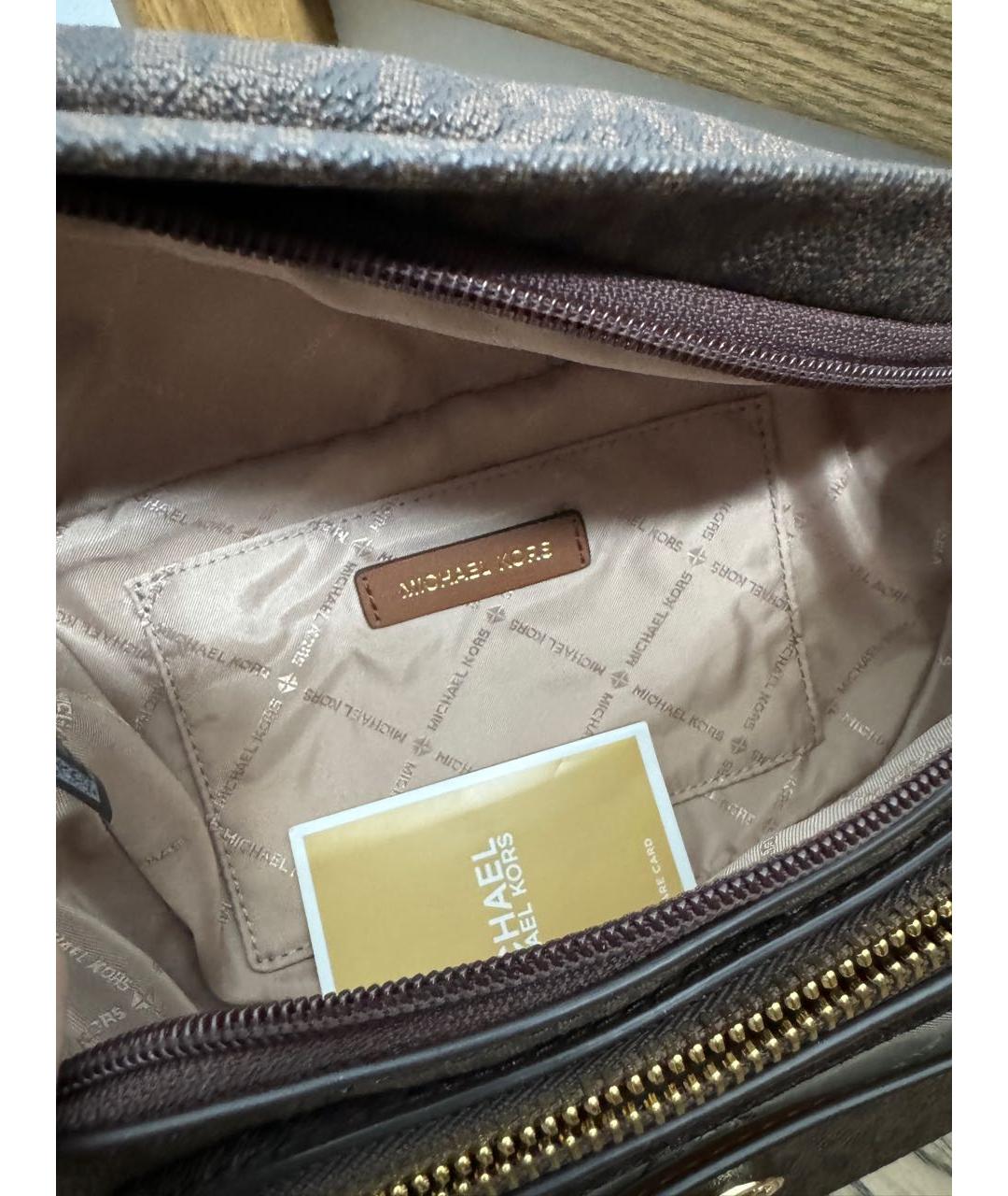 MICHAEL KORS Коричневая поясная сумка, фото 4