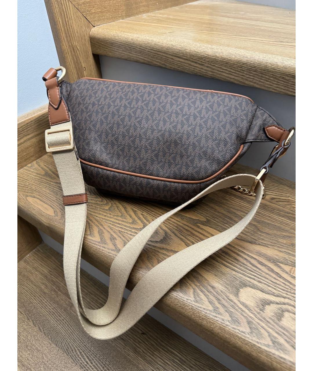 MICHAEL KORS Коричневая поясная сумка, фото 6