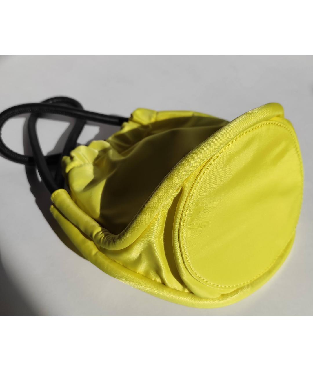 GANNI Желтая сумка с короткими ручками, фото 4