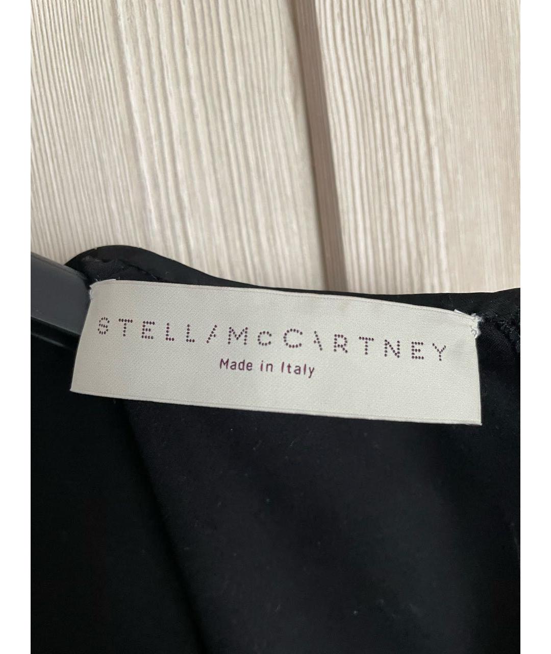 STELLA MCCARTNEY Черное хлопковое коктейльное платье, фото 3