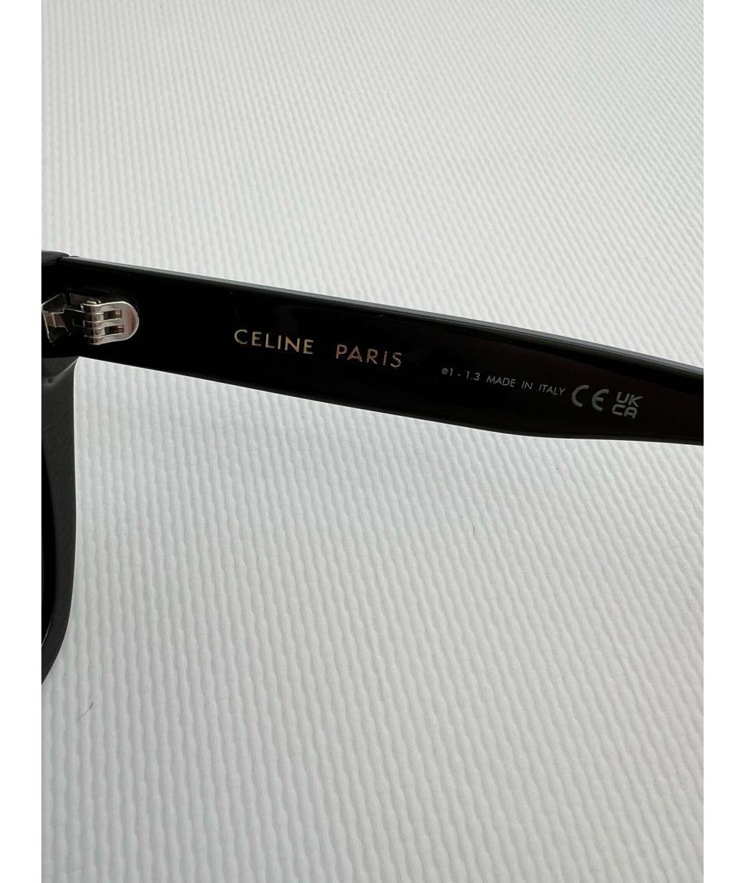 CELINE PRE-OWNED Черные солнцезащитные очки, фото 7