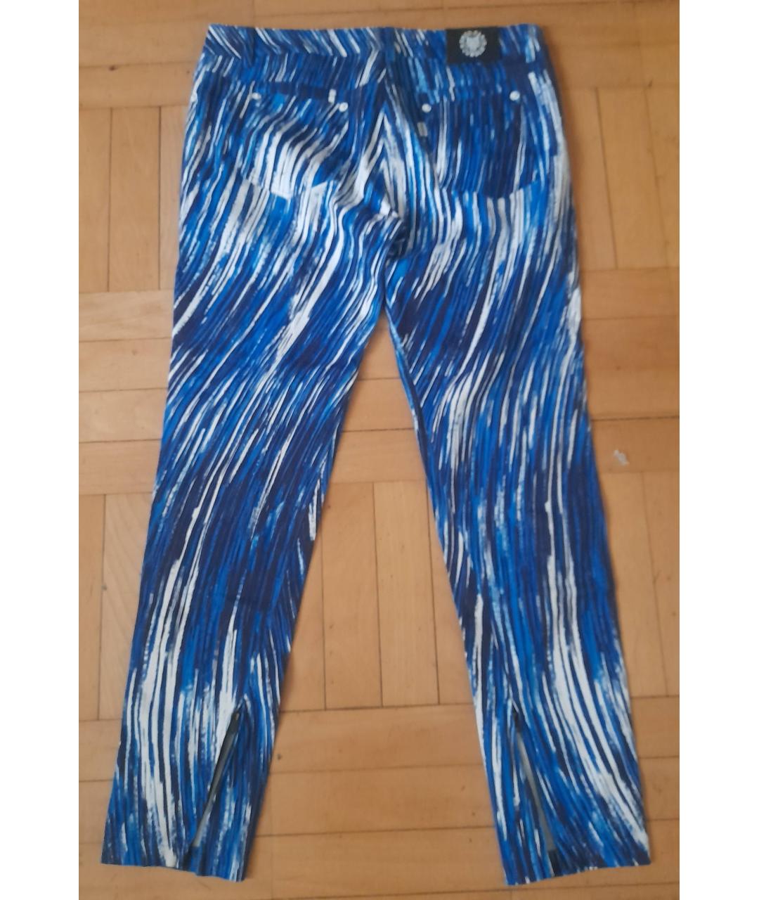 KENZO Синие хлопковые прямые джинсы, фото 2