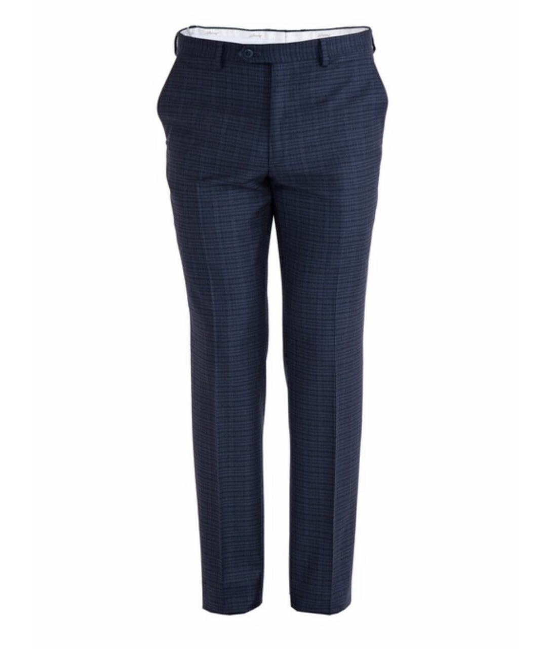 BRIONI Синие шерстяные классические брюки, фото 1