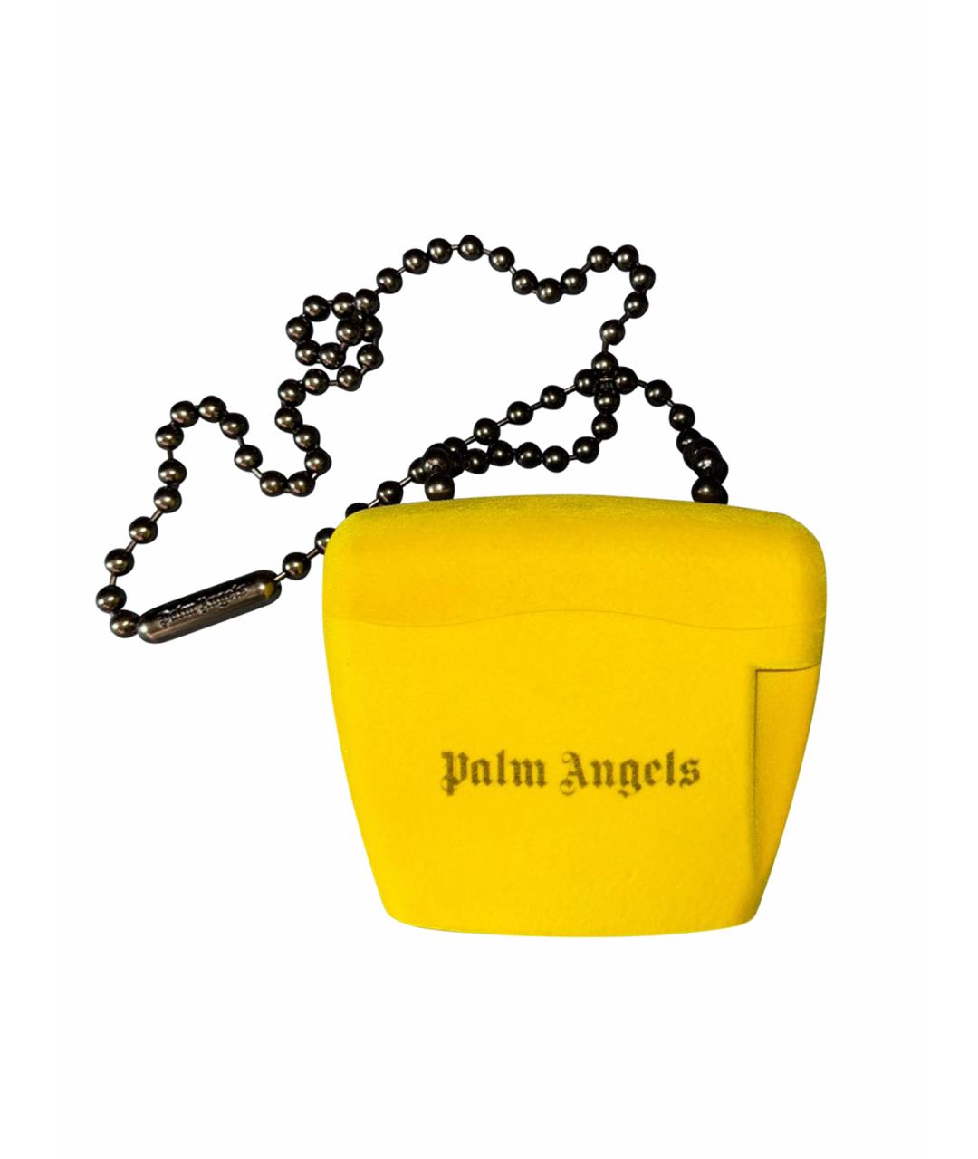 PALM ANGELS Желтая синтетическая сумка через плечо, фото 1