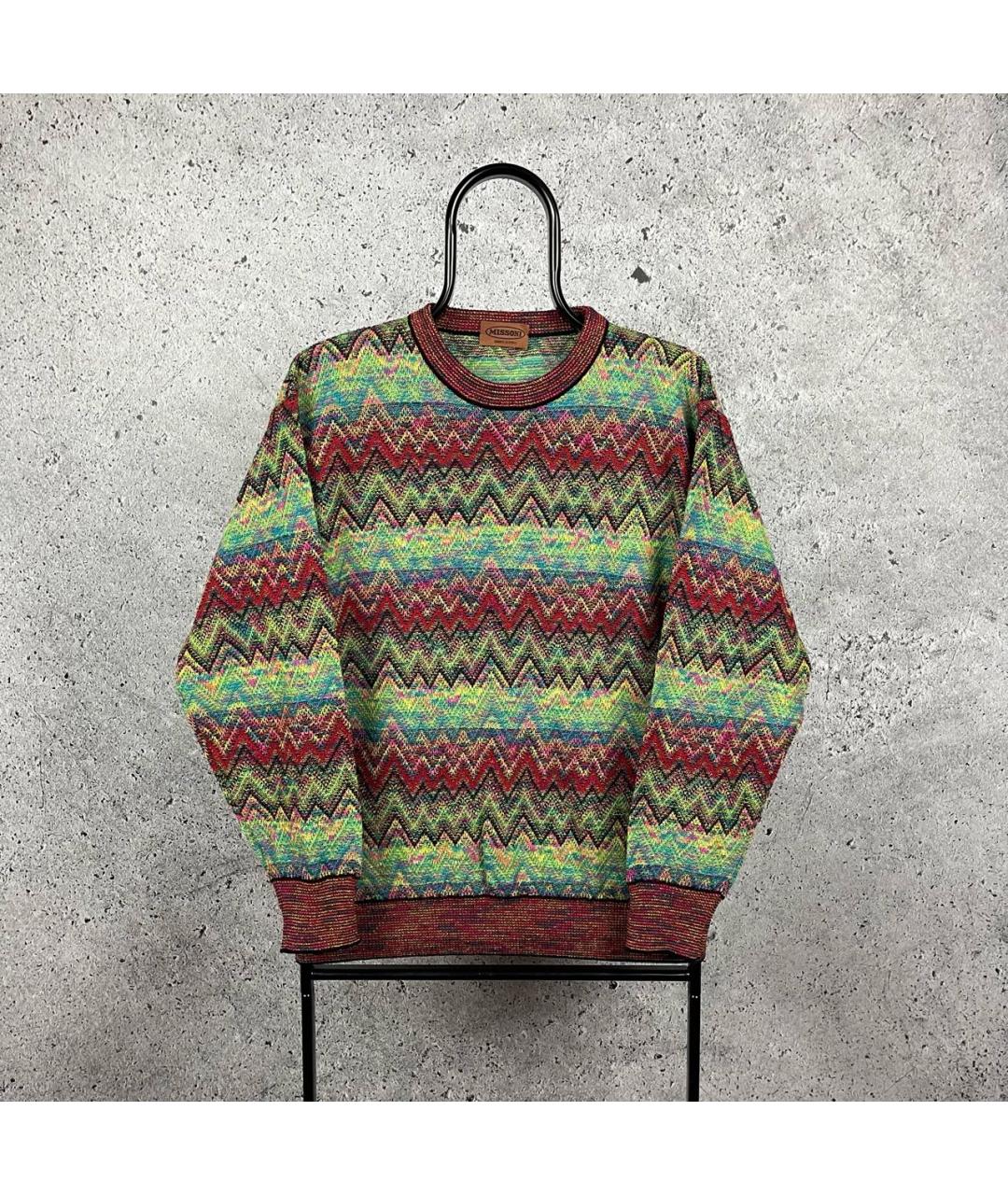 MISSONI Мульти хлопко-эластановый джемпер / свитер, фото 6