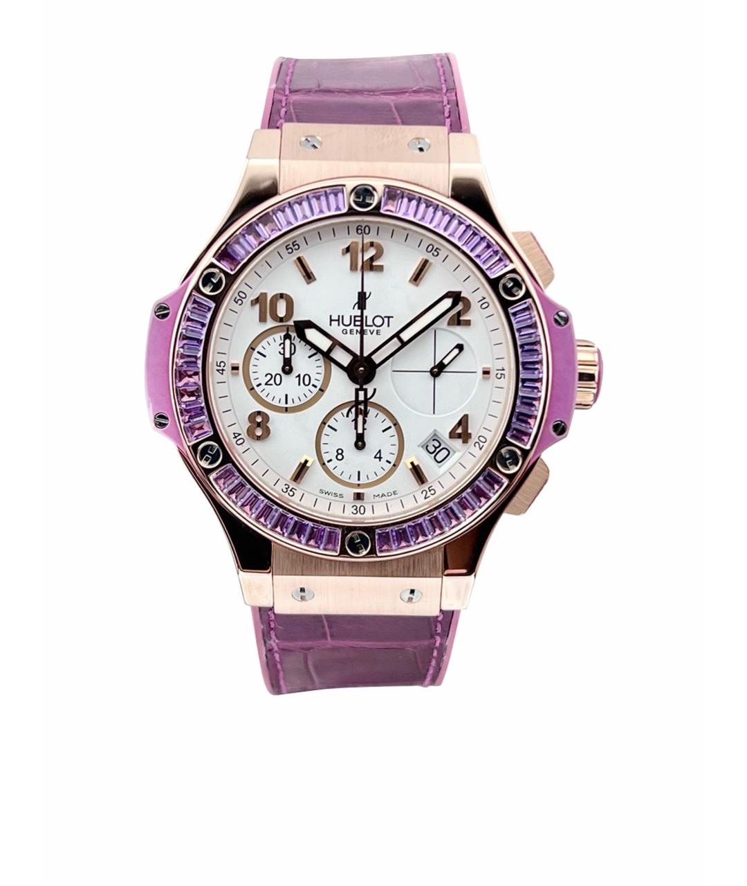 HUBLOT Фиолетовые часы из розового золота, фото 1