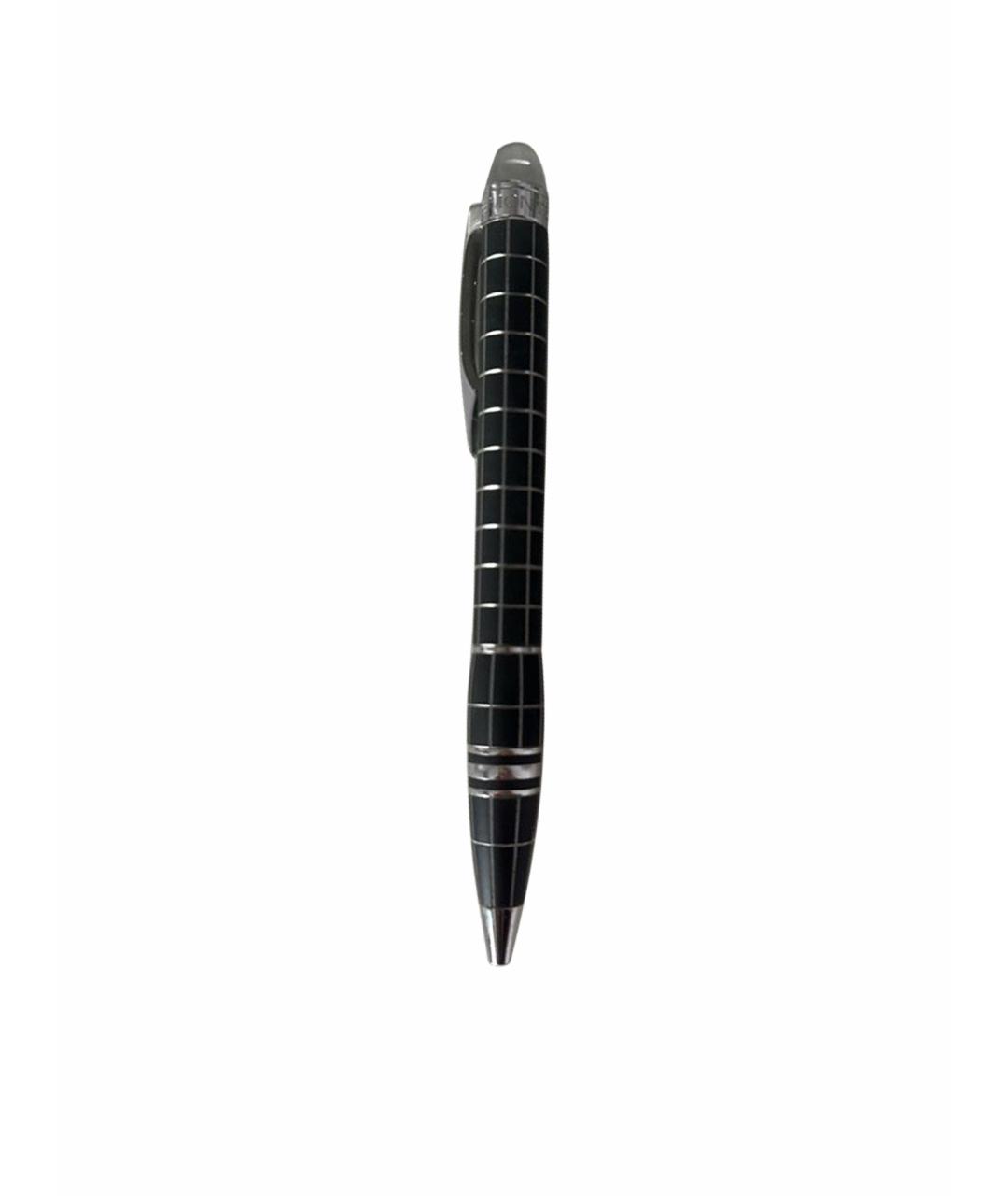 MONTBLANC Черная кожаная шариковая ручка, фото 1