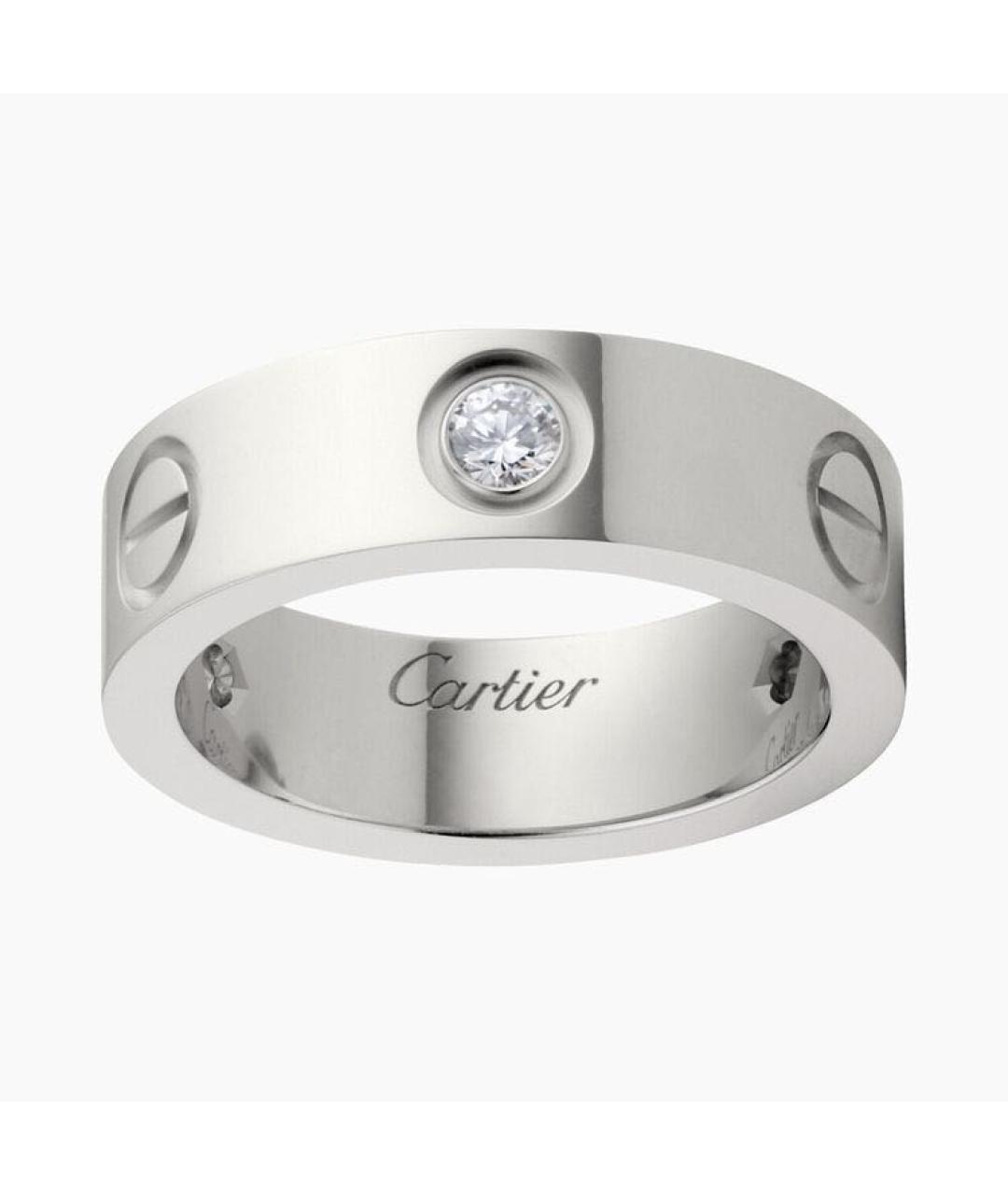 CARTIER Белое кольцо из белого золота, фото 1