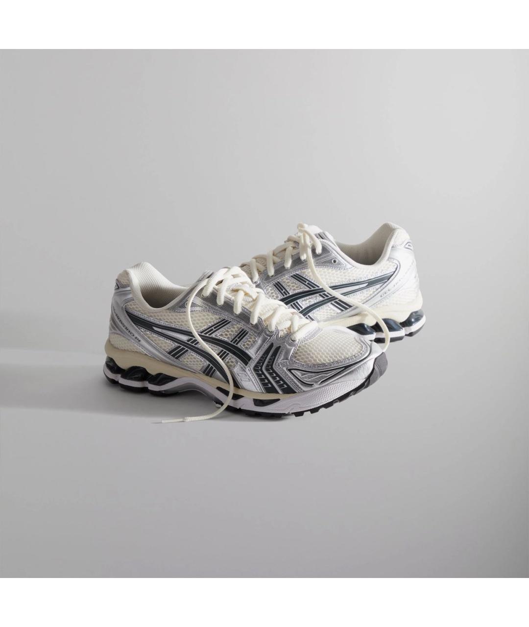 ASICS Серые текстильные низкие кроссовки / кеды, фото 2