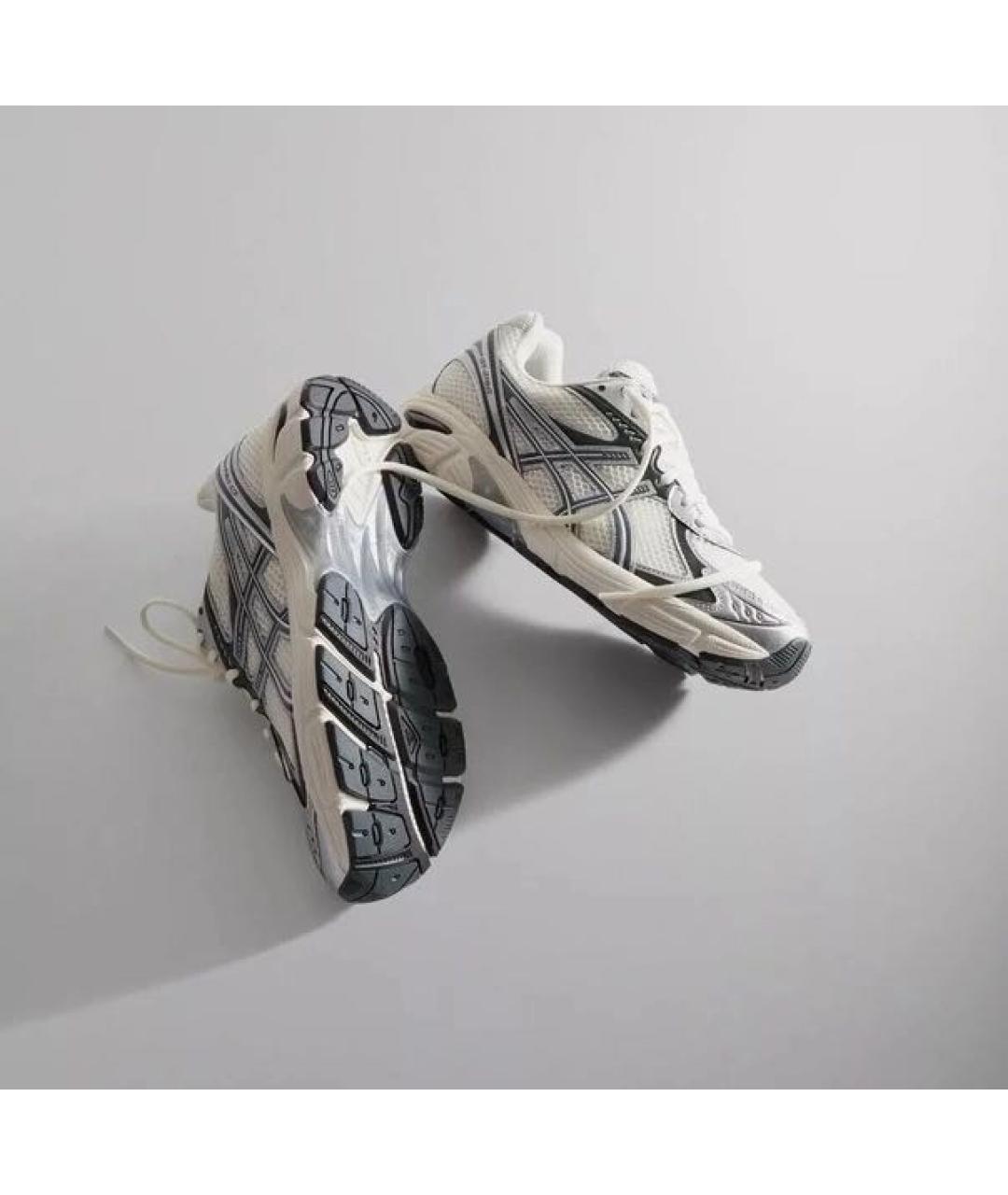 ASICS Серые текстильные низкие кроссовки / кеды, фото 2