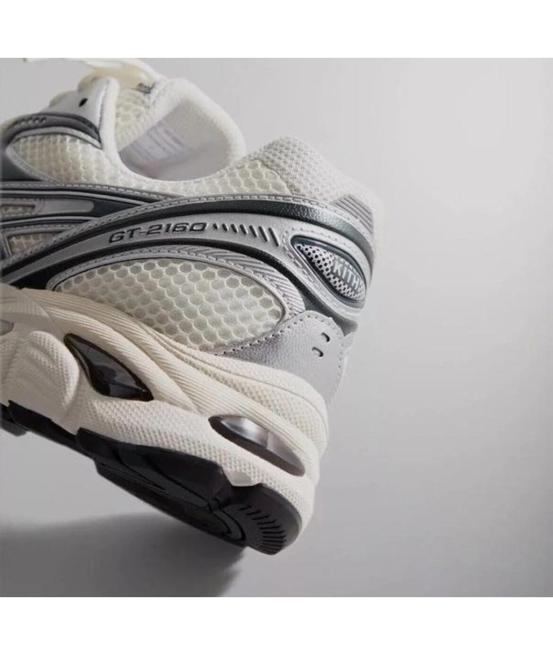 ASICS Серые текстильные низкие кроссовки / кеды, фото 5