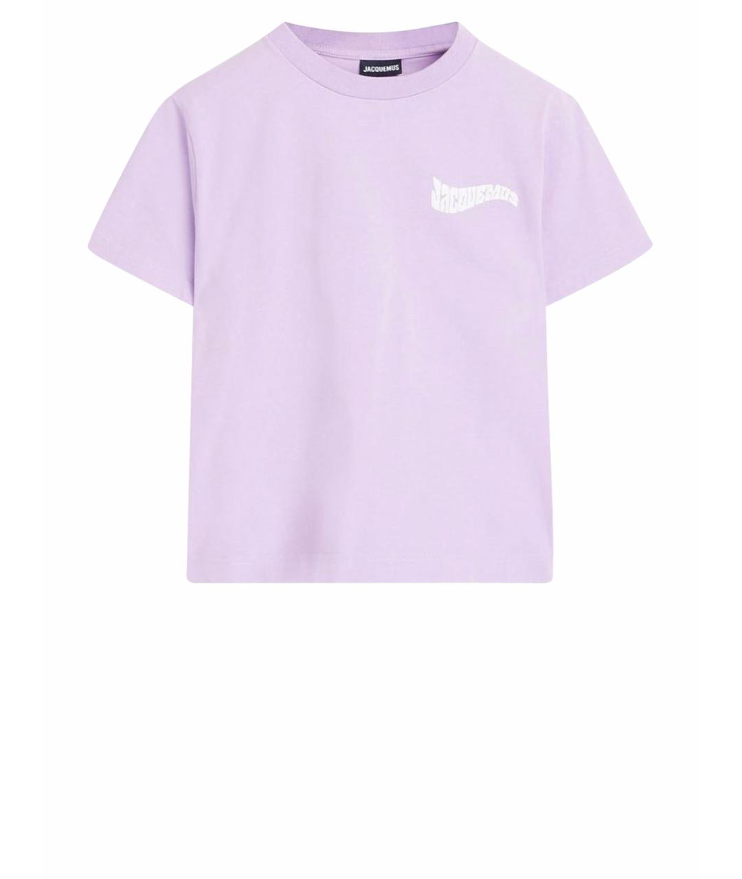 JACQUEMUS Фиолетовая хлопковая футболка, фото 1