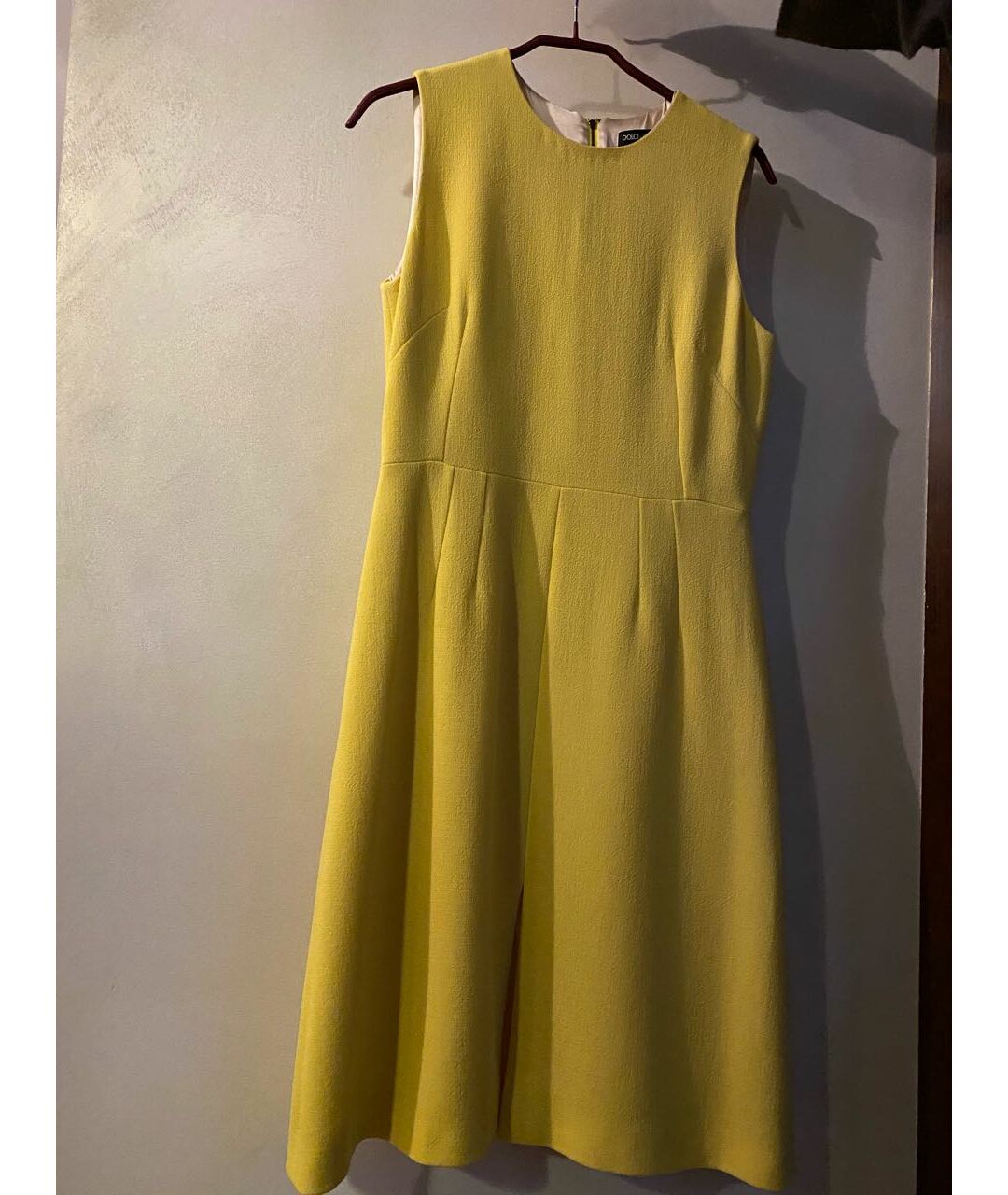 DOLCE&GABBANA Желтый шелковый костюм с брюками, фото 2