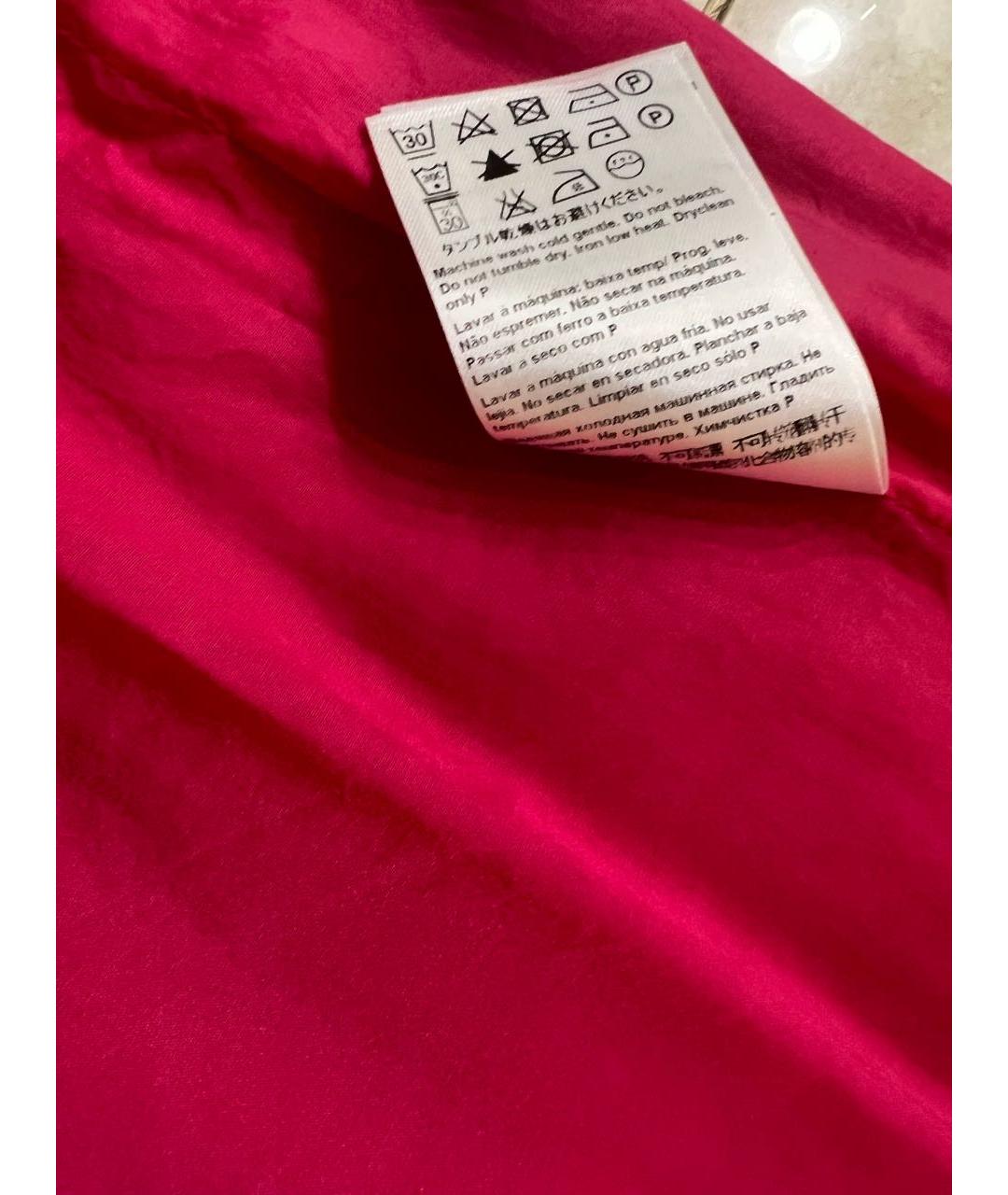 ESCADA Розовая хлопко-эластановая юбка мини, фото 8