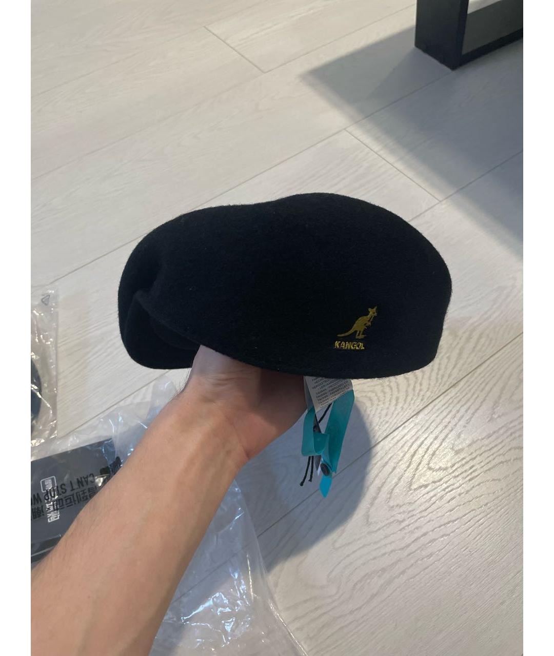 Kangol Черная шерстяная кепка/бейсболка, фото 6