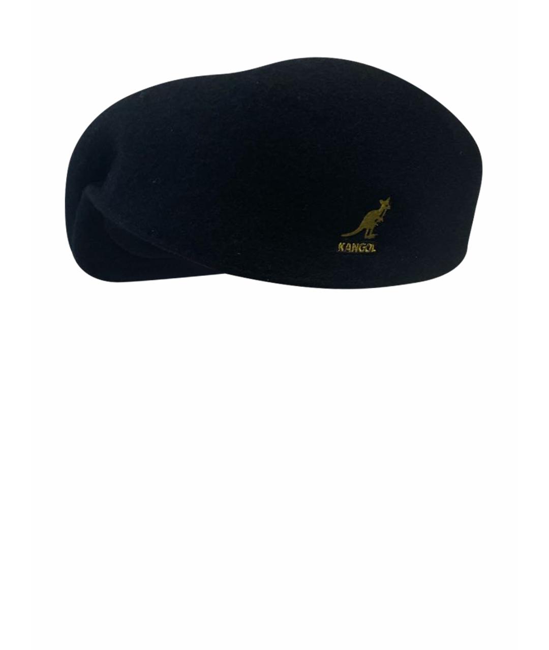 Kangol Черная шерстяная кепка/бейсболка, фото 1