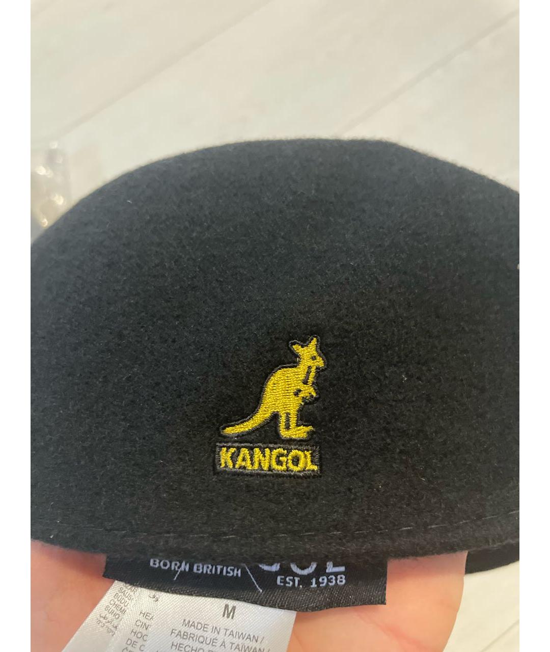 Kangol Черная шерстяная кепка/бейсболка, фото 4