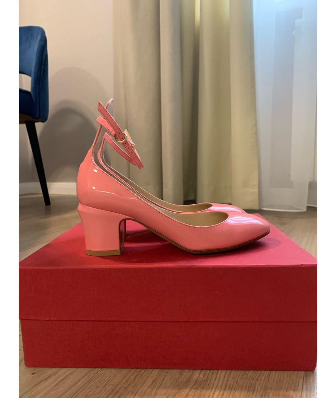 VALENTINO Розовые туфли из лакированной кожи, фото 6