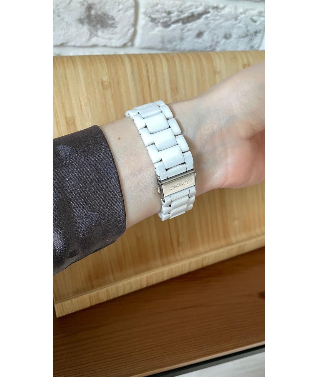 DKNY Белые керамические часы, фото 8